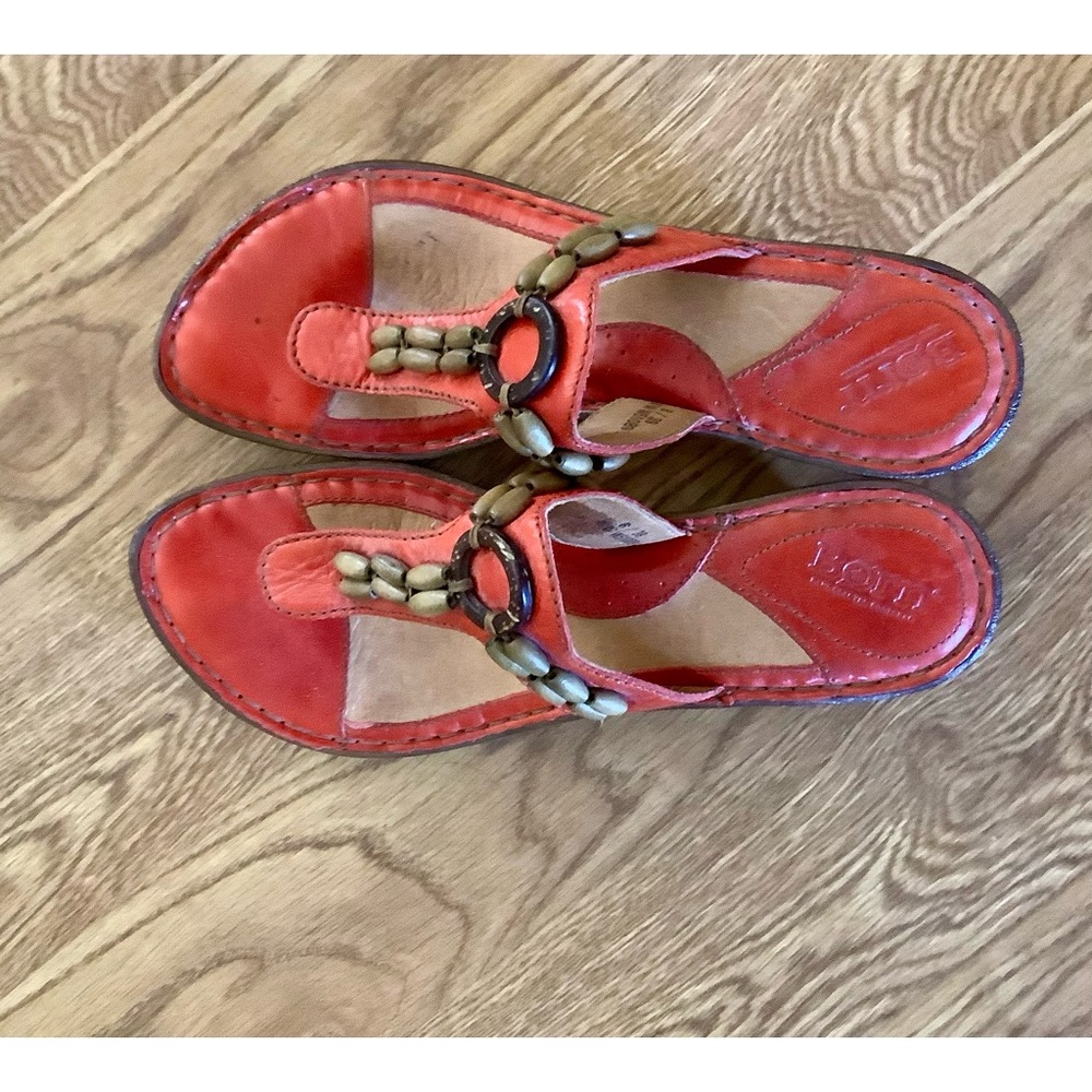 Born Womens Sandals Red 8 39 EUC